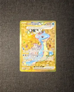Pokemon TCG Lapras ex 164 Scarlet & Violet Star Promo Full Art Holo Card Rare NM - Image 2