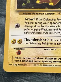 Pokemon "Ivy" PIKACHU Card BLACK STAR PROMO Set #1 Wizard of the Coast League LP - Image 5