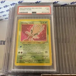 Shining Celebi 106/105 - Neo Destiny *PSA 7 - NM* Holo Secret Rare Pokemon Card - Image 1