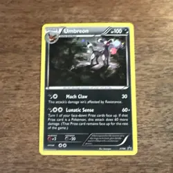 Pokemon TCG Umbreon Black Star Promo XY96 Cosmos Holo Promo Card MP - Image 2