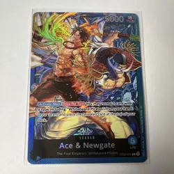 Bandai One Piece Card Game Ace & Newgate ST22-001 Leader Special Foil English - Image 1