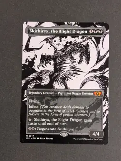 MTG Card - 1x Skithiryx the Blight Dragon - March of the Machines NM Showcase - Image 1
