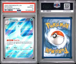 2025 POKEMON PFL EN-PHANTASMAL FLAMES ILLUSTRATION RARE #097 DEWGONG PSA 10 - Image 3