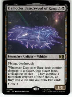 Damocles Base, Sword of Kang Rare 42 NM Commander: Marvel Super Heroes MTG M-07 - Image 1