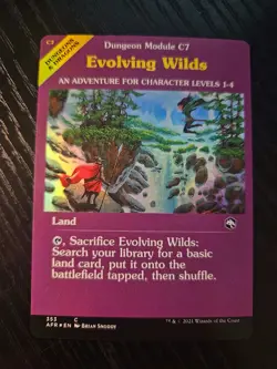 MTG Evolving Wilds (Dungeon Module) Adventures in the Forgotten Realms Foil - Image 1