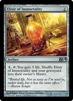MTG MAGIC THE GATHERING - ELIXIR OF IMMORTALITY - M14 - NEAR MINT! - Image 1
