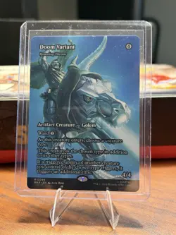 Doom Variant (Roaming Throne) Borderless Non-Foil - NM / Unplayed - MAR M 0099 - Image 1
