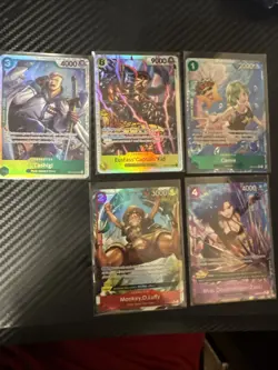 One Piece 9 Cards Lot TCG Card Game rare & Uncommons Near Mint ENGLISH - Image 4