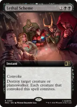 Lethal Scheme (Extended Art) - 353 - Commander: Marvel Super Heroes - NM - Image 1