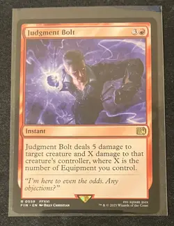 Judgment Bolt 559 Rare FINAL FANTASY Magic: The Gathering Near Mint - Image 1