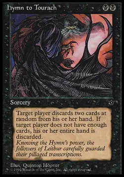 1x Hymn to Tourach (Hoover) MTG - Fallen Empires - Light Play - Image 1
