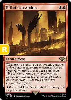 MTG Fall of Cair Andros Lord of the Rings Rare Enchantment NM - Image 1