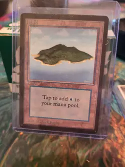 1993 MTG beta Island A LP Lightly Played Mark Poole Original Owner - Image 1