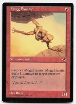 Mogg Fanatic 190 Common Tempest Magic: The Gathering Lightly Played - Image 1