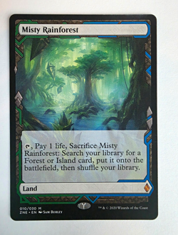 Wizards of the Coast MTG Misty Rainforest ZNR Expeditions Mythic 010/030 - Image 1
