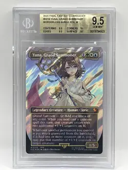 MTG Yuna Grand Summoner (Borderless) (Surge Foil) Final Fantasy Foil BGS 9.5 - Image 1