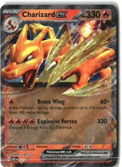 Charizard ex 161 Holo Promo Scarlet & Violet Promo Pokemon Holo Near Mint - Image 1