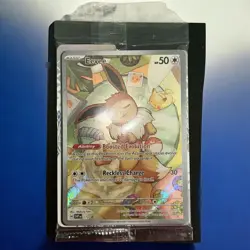 Pokemon TCG Eevee SVP 173 Prismatic Evolutions ETB Full Art Promo Card Sealed - Image 1