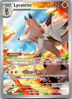 Lycanroc 166/159 Journey Together Illustration Rare Pokemon Near Mint - Image 1