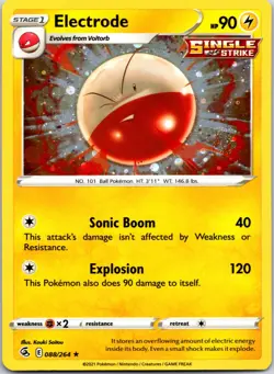 Electrode 088/264 Cosmos Holo Rare Pokemon Card LP - Image 1
