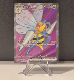 Beedrill ex 098/086 ME04 Chaos Rising Illustration Rare Holo Pokemon TCG NM - Image 1