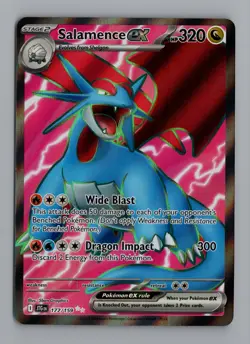 2025 Pokemon TCG Journey Together SALAMENCE ex 177/159 Full Art Ultra Rare NM - Image 1