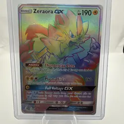 Pokemon Tcg Zeraora Gx Rainbow Secret Lost Thunder 221/214 - Image 1