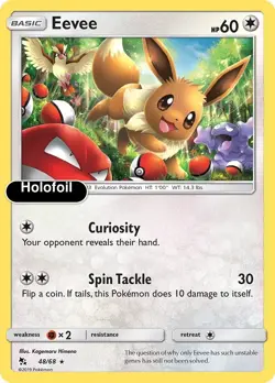 Pokemon - Eevee (48) - Holofoil [HIF - 48/68 Near Mint] - Image 1