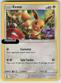 Pokemon - Eevee (48) - Holofoil [HIF - 48/68 Near Mint] - Image 2