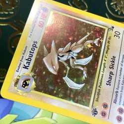 Pokemon 1999 Kabutops 9/62 Fossil Holo (First Edition) 1st LP + NM - - Image 5