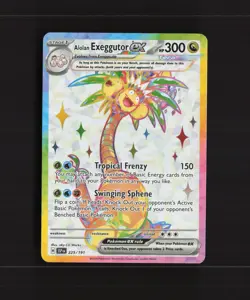 Alolan Exeggutor ex 225/191 Surging Sparks Full Art Ultra Rare Pokemon Card NM - Image 1
