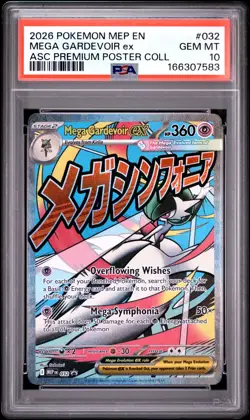 2026 POKEMON MEP EN-ME BLACK STAR PROMO #032 MEGA GARDEVOIR EX PSA 10 - Image 1