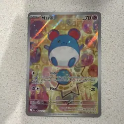 Nintendo Pokemon TCG Marill 232/217 Illustration Rare Full Art Holo - Image 1