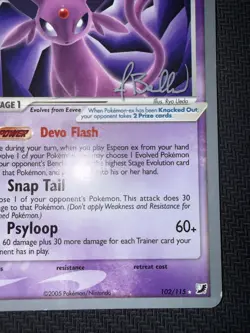 Pokemon Espeon ex 102/115 World Championship Decks 2006 - Image 4