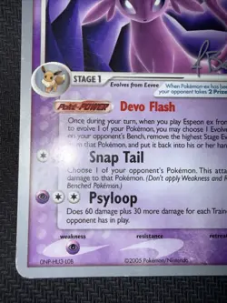 Pokemon Espeon ex 102/115 World Championship Decks 2006 - Image 5