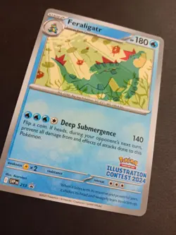 Pokemon Card - Feraligatr SVP 213 Promo Illustration Contest 2024 - Image 2