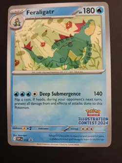 Pokemon Card - Feraligatr SVP 213 Promo Illustration Contest 2024 - Image 3