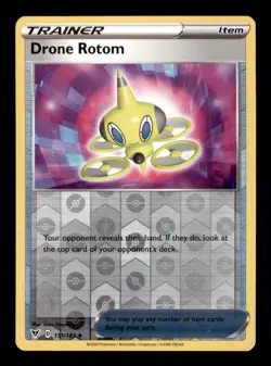 Drone Rotom 151/185 Uncommon Vivid Voltage Pokemon Reverse Holo Near Mint - Image 1