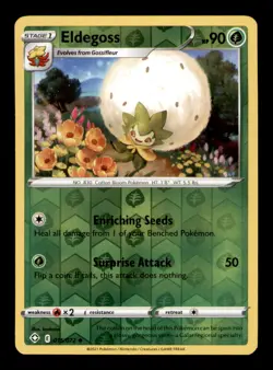 Eldegoss 015/072 Uncommon Shining Fates Pokemon Reverse Holo Near Mint - Image 1