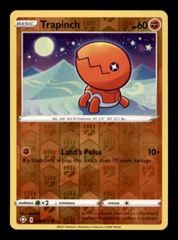 Trapinch 040/072 Common Shining Fates Pokemon Reverse Holo Near Mint - Image 1