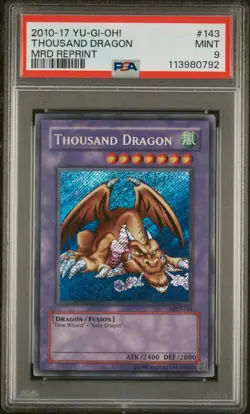 2010-17 Yu-gi-oh Thousand Dragon Mrd Reprint Mrd-143 Psa 9 Mint - Image 1