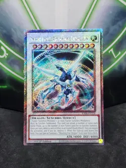 Yugioh Shooting Quasar Dragon RA04-EN158 Platinum Secret Rare 1st Edition NM - Image 1