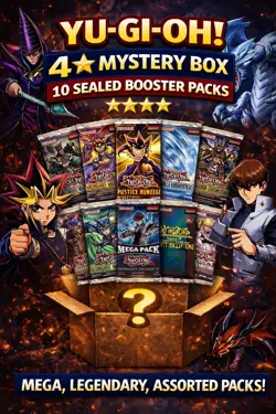 ⭐⭐⭐⭐ 4-Star Yu-Gi-Oh! Mystery Box (10 Sealed Booster Packs) - Image 1