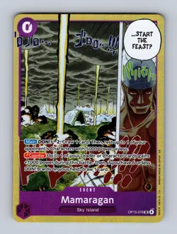 Mamaragan OP15-078 Super Rare Adventure on Kami's Island One Piece Foil NM - Image 1