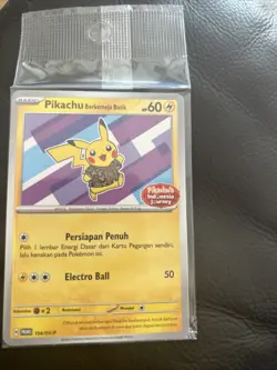 Pikachu Berkemeja Batik Promo Card 101/Sv-p Sealed Indonesian - Image 1