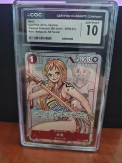Nami Premium Collection 25th Edition 2022 OP01-016 Japanese CGC 10 - Image 1
