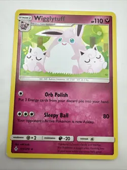 Pokemon Card Wigglytuff Unbroken Bonds Rare 135/214 Near Mint - Image 1