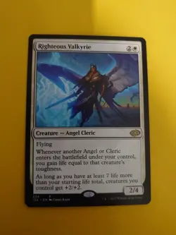 Righteous Valkyrie. J22 Rare Angel Cleric MTG Card. - Image 2