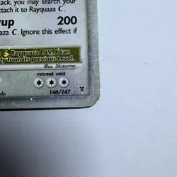 Rayquaza C Lv.X 146/147 Supreme Victors Holo Ultra Rare Pokemon Card - MP - Image 2