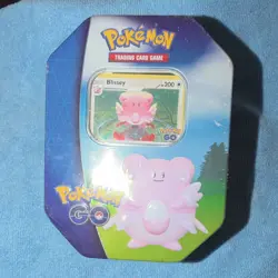Pokemon TCG Pokemon GO Blissey Tin 31 Cards Booster & Promo English 2022 - Image 1
